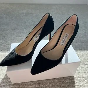 Jimmy Choo | Shoes | Jimmy Choo Black Suede Pumps Romy 85